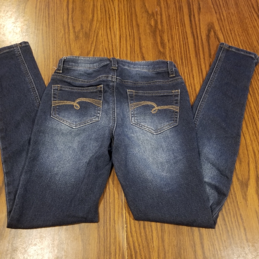Justice Simply Low Girl's Faded Jeggings Size 12